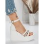 Sandale Dama cu Platforma 5SY15 WHITE | MEI