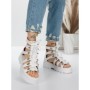 Sandale Dama cu Platforma 5HXS13 WHITE | MEI