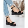 Sandale Dama cu Platforma 5HXS50 BLACK | MEI