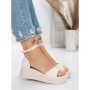 Sandale Dama cu Platforma 5HXS50 BEIGE | MEI