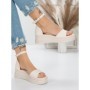 Sandale Dama cu Platforma 5HXS50 BEIGE | MEI