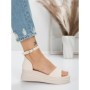 Sandale Dama cu Platforma 5HXS50 BEIGE | MEI