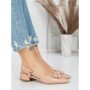 Pantofi cu Toc Gros 5YZ12 APRICOT | MEI