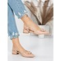 Pantofi cu Toc Gros 5YZ12 APRICOT | MEI