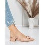 Pantofi cu Toc Gros 5YZ12 APRICOT | MEI