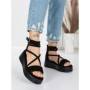Sandale Dama cu Platforma 5GZ10 BLACK | MEI