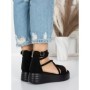 Sandale Dama cu Platforma 5GZ10 BLACK | MEI