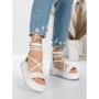 Sandale Dama cu Platforma 5GZ10 WHITE | MEI