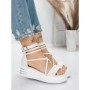 Sandale Dama cu Platforma 5GZ10 WHITE | MEI