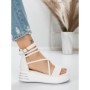 Sandale Dama cu Platforma 5GZ10 WHITE | MEI