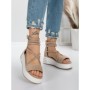 Sandale Dama cu Platforma 5GZ10 BEIGE | MEI