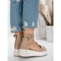 Sandale Dama cu Platforma 5GZ10 BEIGE | MEI