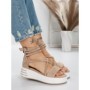 Sandale Dama cu Platforma 5GZ10 BEIGE | MEI