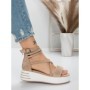 Sandale Dama cu Platforma 5GZ10 BEIGE | MEI