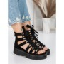 Sandale Dama cu Platforma 5HXS13 BLACK | MEI
