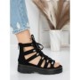 Sandale Dama cu Platforma 5HXS13 BLACK | MEI