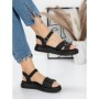 Sandale Dama cu Talpa Joasa 5WL30 BLACK | MEI