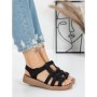 Sandale Dama cu Talpa Joasa 5XJ53 BLACK | MEI
