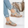 Sandale Dama cu Talpa Joasa 5XJ53 GREY | MEI