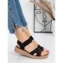 Sandale Dama cu Talpa Joasa 5XJ55 BLACK | MEI