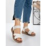 Sandale Dama cu Talpa Joasa 5XJ55 WHITE | MEI
