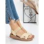 Sandale Dama cu Talpa Joasa 5XJ55 YELLOW | MEI