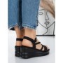 Sandale Dama cu Platforma 5LM1 BLACK | MEI