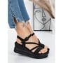 Sandale Dama cu Platforma 5LM1 BLACK | MEI