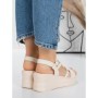 Sandale Dama cu Platforma 5LM1 BEIGE | MEI