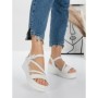 Sandale Dama cu Platforma 5LM1 WHITE | MEI