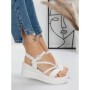 Sandale Dama cu Platforma 5LM1 WHITE | MEI