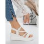 Sandale Dama cu Platforma 5LM1 WHITE | MEI