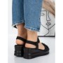Sandale Dama cu Platforma 5LM2 BLACK | MEI