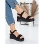 Sandale Dama cu Platforma 5LM2 BLACK | MEI
