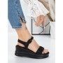 Sandale Dama cu Platforma 5LM2 BLACK | MEI