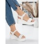 Sandale Dama cu Platforma 5LM2 WHITE | MEI