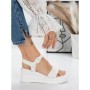 Sandale Dama cu Platforma 5LM2 WHITE | MEI