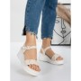 Sandale Dama cu Platforma 5LM2 BEIGE | MEI