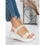 Sandale Dama cu Platforma 5LM2 BEIGE | MEI