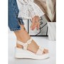 Sandale Dama cu Platforma 5LM2 BEIGE | MEI