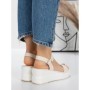 Sandale Dama cu Platforma 5LM5 BEIGE | MEI