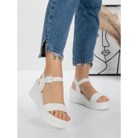 Sandale Dama cu Platforma 5LM5 WHITE | MEI