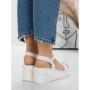 Sandale Dama cu Platforma 5LM5 WHITE | MEI