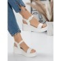 Sandale Dama cu Platforma 5LM5 WHITE | MEI