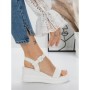 Sandale Dama cu Platforma 5LM5 WHITE | MEI