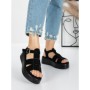 Sandale Dama cu Platforma 5GZ11 BLACK | MEI