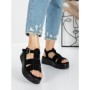 Sandale Dama cu Platforma 5GZ11 BLACK | MEI