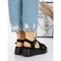 Sandale Dama cu Platforma 5GZ11 BLACK | MEI