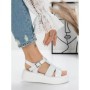 Sandale Dama cu Platforma 5GZ11 WHITE | MEI