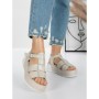 Sandale Dama cu Platforma 5GZ11 BEIGE | MEI